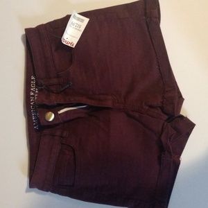 America Eagle shorts size 2 maroon